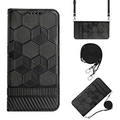 Handytasche Stand Schutzhülle Flip Leder Hülle Y01B für Xiaomi Redmi Note 11R 5G Schwarz