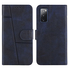 Handytasche Stand Schutzhülle Flip Leder Hülle Y01X für Samsung Galaxy S20 FE (2022) 5G Blau