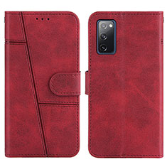 Handytasche Stand Schutzhülle Flip Leder Hülle Y01X für Samsung Galaxy S20 FE (2022) 5G Rot
