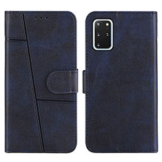 Handytasche Stand Schutzhülle Flip Leder Hülle Y01X für Samsung Galaxy S20 Plus Blau
