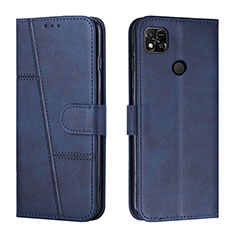 Handytasche Stand Schutzhülle Flip Leder Hülle Y01X für Xiaomi Redmi 9 India Blau