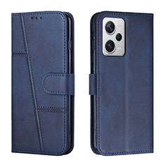 Handytasche Stand Schutzhülle Flip Leder Hülle Y01X für Xiaomi Redmi Note 12 Pro 5G Blau