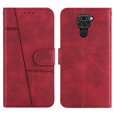Handytasche Stand Schutzhülle Flip Leder Hülle Y01X für Xiaomi Redmi Note 9 Rot