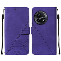Handytasche Stand Schutzhülle Flip Leder Hülle Y02B für OnePlus Ace 2 5G Violett