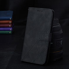 Handytasche Stand Schutzhülle Flip Leder Hülle Y02B für Samsung Galaxy F22 4G Schwarz