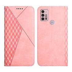 Handytasche Stand Schutzhülle Flip Leder Hülle Y02X für Motorola Moto G30 Rosegold