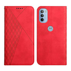 Handytasche Stand Schutzhülle Flip Leder Hülle Y02X für Motorola Moto G41 Rot