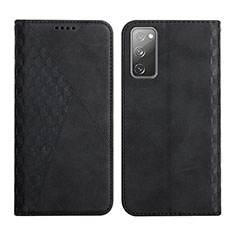 Handytasche Stand Schutzhülle Flip Leder Hülle Y02X für Samsung Galaxy S20 FE 5G Schwarz