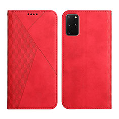 Handytasche Stand Schutzhülle Flip Leder Hülle Y02X für Samsung Galaxy S20 Plus 5G Rot