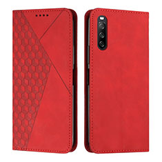 Handytasche Stand Schutzhülle Flip Leder Hülle Y02X für Sony Xperia 10 V Rot