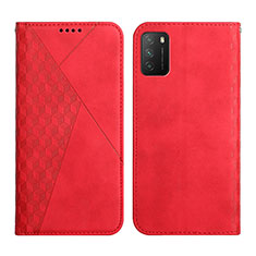 Handytasche Stand Schutzhülle Flip Leder Hülle Y02X für Xiaomi Poco M3 Rot