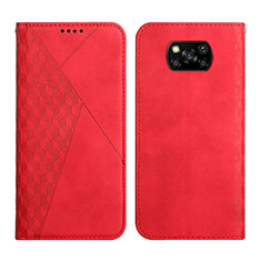 Handytasche Stand Schutzhülle Flip Leder Hülle Y02X für Xiaomi Poco X3 NFC Rot