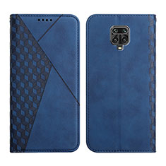 Handytasche Stand Schutzhülle Flip Leder Hülle Y02X für Xiaomi Redmi Note 9 Pro Blau