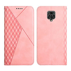Handytasche Stand Schutzhülle Flip Leder Hülle Y02X für Xiaomi Redmi Note 9S Rosegold