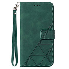 Handytasche Stand Schutzhülle Flip Leder Hülle Y03B für Samsung Galaxy A02s Grün