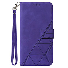 Handytasche Stand Schutzhülle Flip Leder Hülle Y03B für Samsung Galaxy A02s Violett