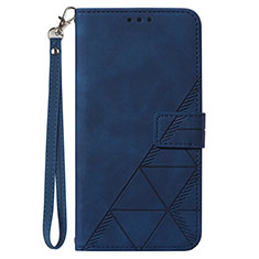 Handytasche Stand Schutzhülle Flip Leder Hülle Y03B für Samsung Galaxy S20 5G Blau