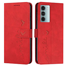 Handytasche Stand Schutzhülle Flip Leder Hülle Y03X für Motorola Moto Edge S30 5G Rot
