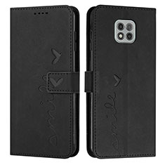 Handytasche Stand Schutzhülle Flip Leder Hülle Y03X für Motorola Moto G Power (2021) Schwarz