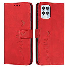 Handytasche Stand Schutzhülle Flip Leder Hülle Y03X für Motorola Moto G100 5G Rot