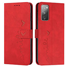 Handytasche Stand Schutzhülle Flip Leder Hülle Y03X für Samsung Galaxy S20 FE (2022) 5G Rot