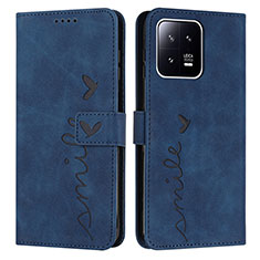 Handytasche Stand Schutzhülle Flip Leder Hülle Y03X für Xiaomi Mi 13 5G Blau