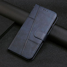 Handytasche Stand Schutzhülle Flip Leder Hülle Y04X für Motorola Moto E32s Blau