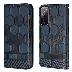 Handytasche Stand Schutzhülle Flip Leder Hülle Y05B für Samsung Galaxy S20 FE 5G Blau