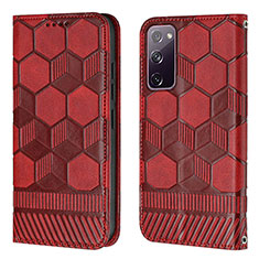 Handytasche Stand Schutzhülle Flip Leder Hülle Y05B für Samsung Galaxy S20 FE 5G Rot