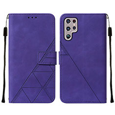Handytasche Stand Schutzhülle Flip Leder Hülle Y07B für Samsung Galaxy S21 Ultra 5G Violett