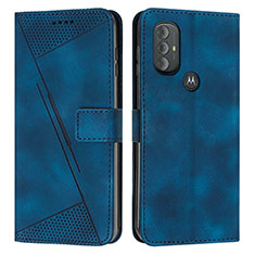 Handytasche Stand Schutzhülle Flip Leder Hülle Y07X für Motorola Moto G Power (2022) Blau