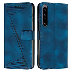 Handytasche Stand Schutzhülle Flip Leder Hülle Y07X für Sony Xperia 1 IV Blau