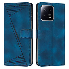 Handytasche Stand Schutzhülle Flip Leder Hülle Y07X für Xiaomi Mi 13 5G Blau