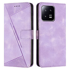 Handytasche Stand Schutzhülle Flip Leder Hülle Y07X für Xiaomi Mi 13 5G Violett
