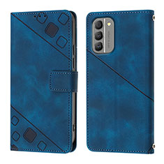 Handytasche Stand Schutzhülle Flip Leder Hülle YB1 für Nokia G400 5G Blau