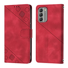 Handytasche Stand Schutzhülle Flip Leder Hülle YB1 für Nokia G400 5G Rot