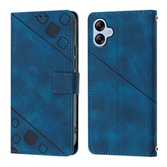 Handytasche Stand Schutzhülle Flip Leder Hülle YB1 für Samsung Galaxy A04E Blau