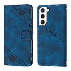 Handytasche Stand Schutzhülle Flip Leder Hülle YB1 für Samsung Galaxy S22 Plus 5G Blau