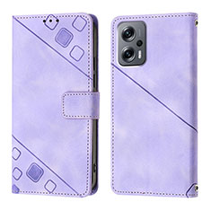 Handytasche Stand Schutzhülle Flip Leder Hülle YB1 für Xiaomi Poco X4 GT 5G Violett