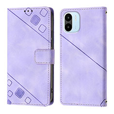 Handytasche Stand Schutzhülle Flip Leder Hülle YB1 für Xiaomi Redmi A2 Plus Violett