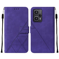 Handytasche Stand Schutzhülle Flip Leder Hülle YB2 für Xiaomi Poco F5 5G Violett