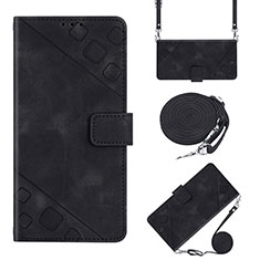 Handytasche Stand Schutzhülle Flip Leder Hülle YB2 für Xiaomi Redmi A1 Schwarz