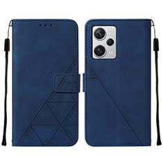 Handytasche Stand Schutzhülle Flip Leder Hülle YB2 für Xiaomi Redmi Note 12 Explorer Blau