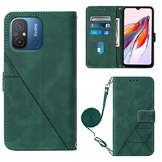 Handytasche Stand Schutzhülle Flip Leder Hülle YB3 für Xiaomi Poco C55 Grün