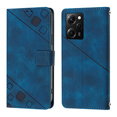 Handytasche Stand Schutzhülle Flip Leder Hülle YB3 für Xiaomi Redmi Note 12 Pro Speed 5G Blau