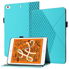 Handytasche Stand Schutzhülle Flip Leder Hülle YX1 für Apple iPad Mini 4 Hellblau