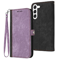 Handytasche Stand Schutzhülle Flip Leder Hülle YX1 für Samsung Galaxy S22 5G Violett