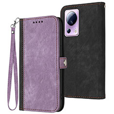 Handytasche Stand Schutzhülle Flip Leder Hülle YX1 für Xiaomi Mi 13 Lite 5G Violett