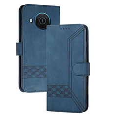 Handytasche Stand Schutzhülle Flip Leder Hülle YX2 für Nokia X10 Blau