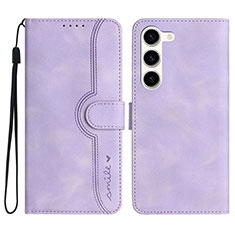 Handytasche Stand Schutzhülle Flip Leder Hülle YX2 für Samsung Galaxy S22 5G Violett